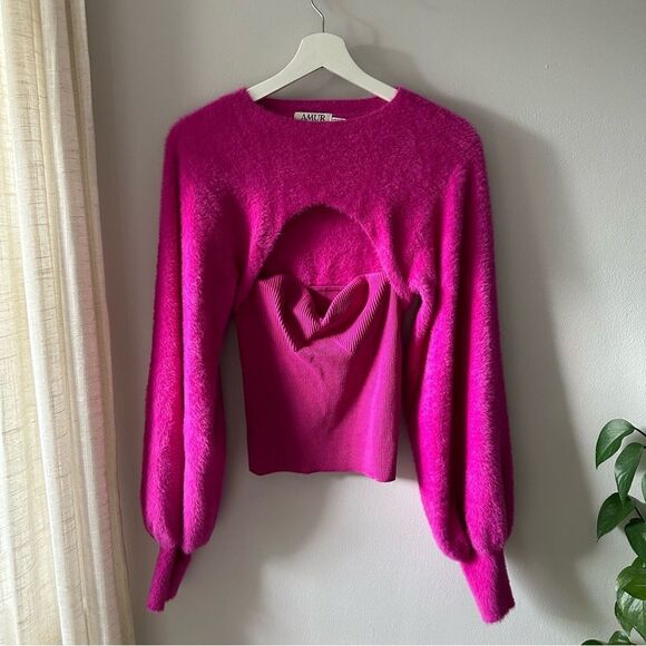 Amur Juliana Cut Out Knit Top - Picture 2 of 7